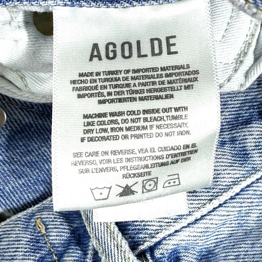 Agolde Shorts Womens 29‎ Parker Vintage Cut Off Denim Swapmeet Wash Button Fly